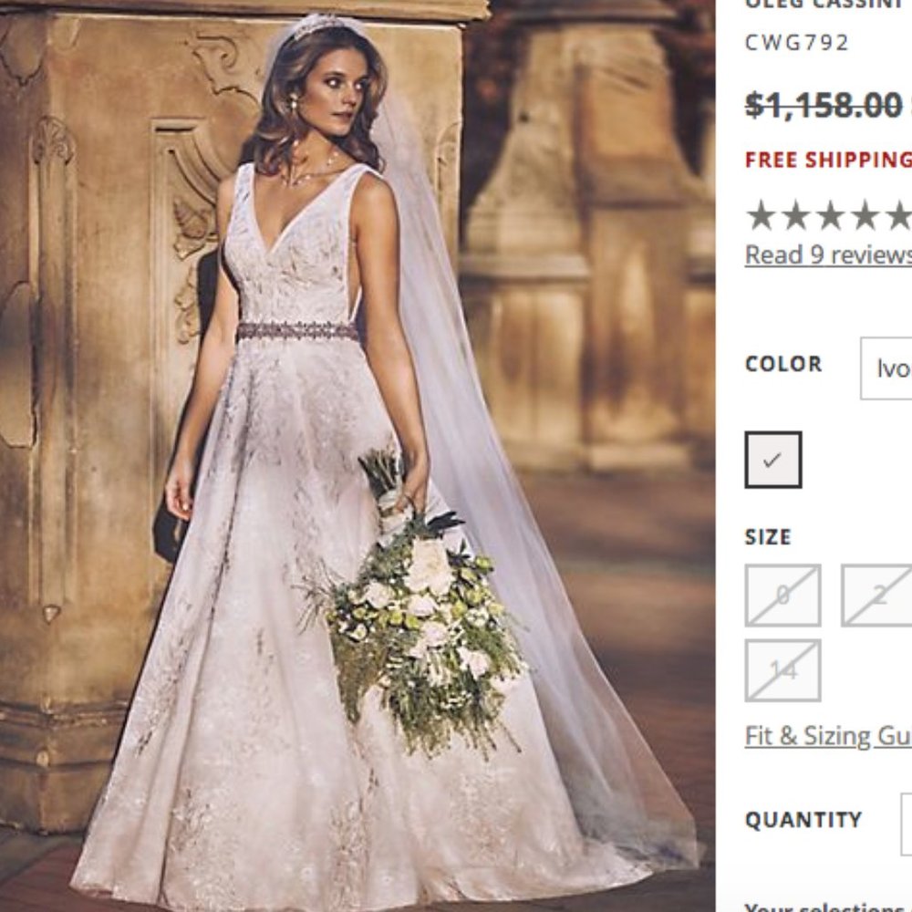 Appliqued Tulle-Over-Lace A-Line Wedding Dress